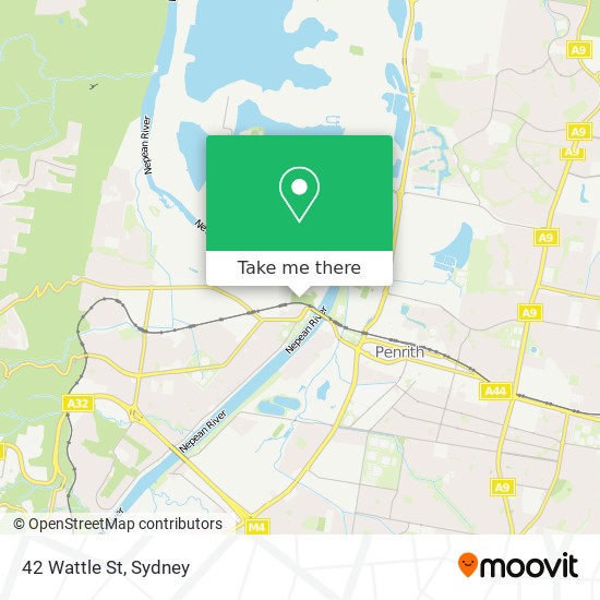 42 Wattle St map