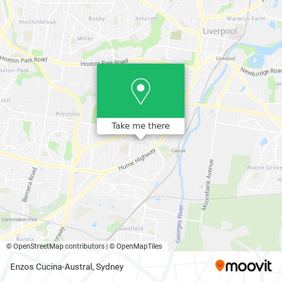Enzos Cucina-Austral map