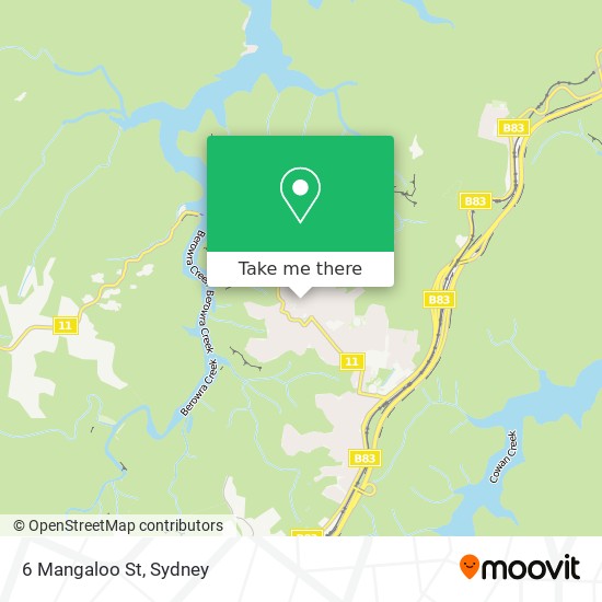 Mapa 6 Mangaloo St
