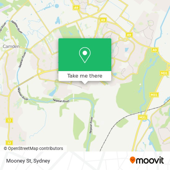 Mooney St map