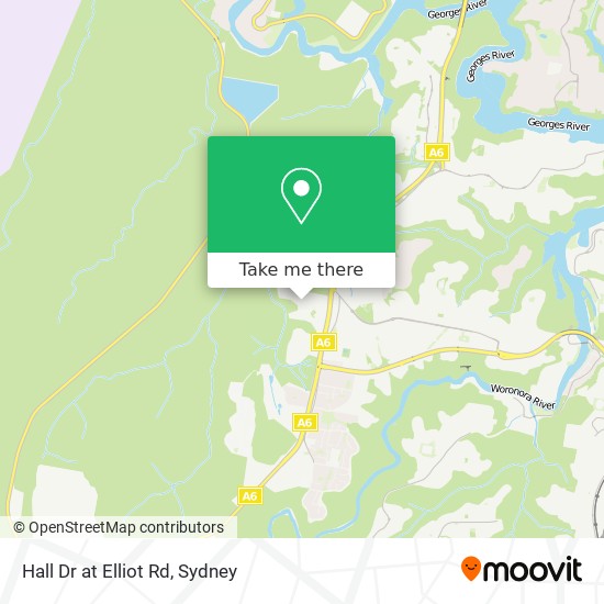 Hall Dr at Elliot Rd map