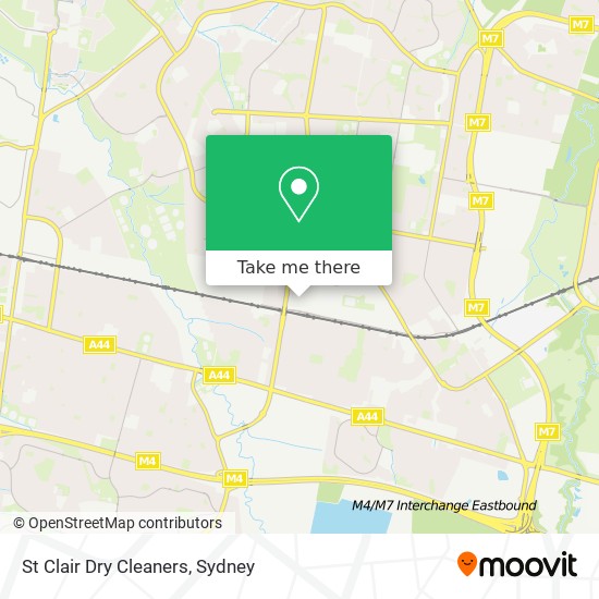 Mapa St Clair Dry Cleaners