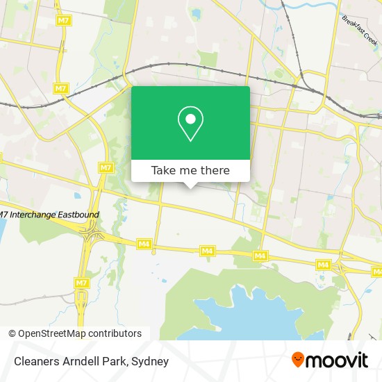 Mapa Cleaners Arndell Park