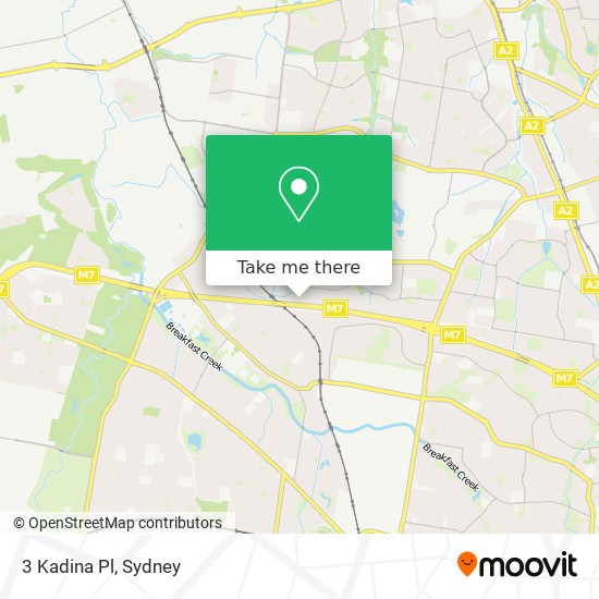 3 Kadina Pl map