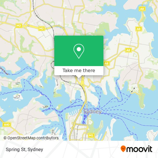 Spring St map