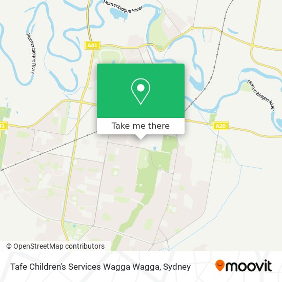 Tafe Children's Services Wagga Wagga map