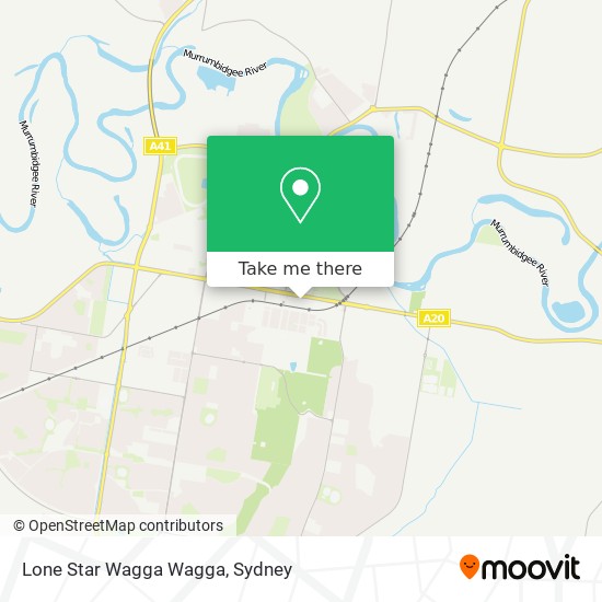 Mapa Lone Star Wagga Wagga