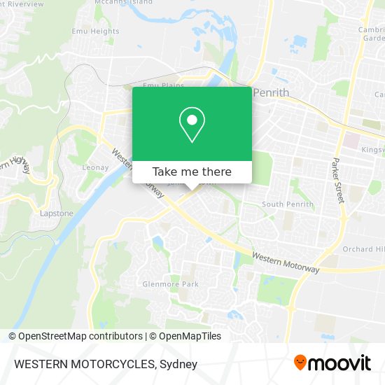 WESTERN MOTORCYCLES map