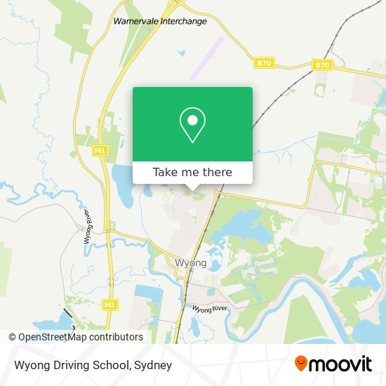 Mapa Wyong Driving School