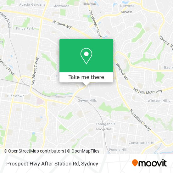 Prospect Hwy After Station Rd map