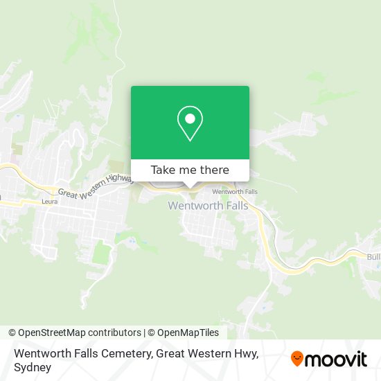 Wentworth Falls Cemetery, Great Western Hwy map