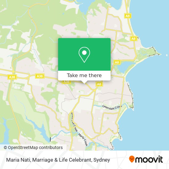 Maria Nati, Marriage & Life Celebrant map