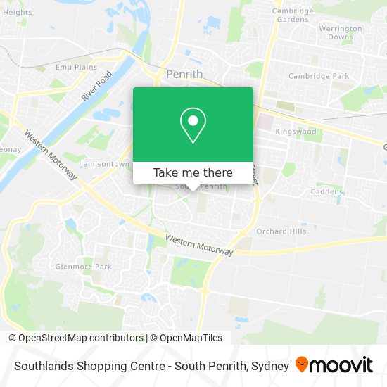 Southlands Shopping Centre - South Penrith map