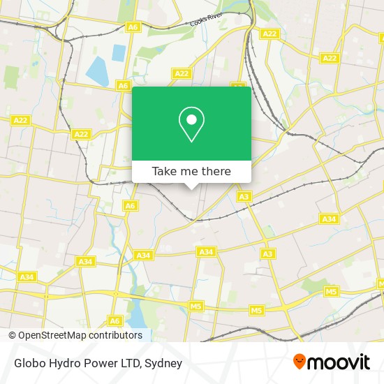 Mapa Globo Hydro Power LTD