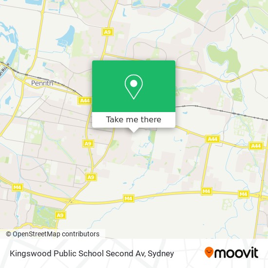 Kingswood Public School Second Av map