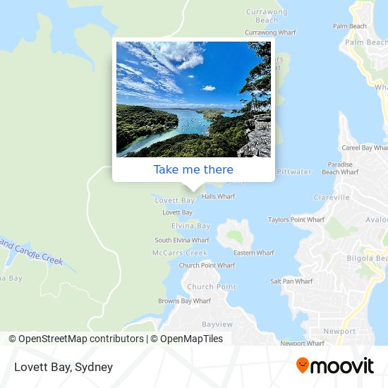 Lovett Bay map