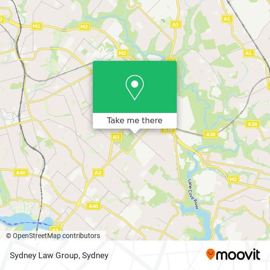 Sydney Law Group map