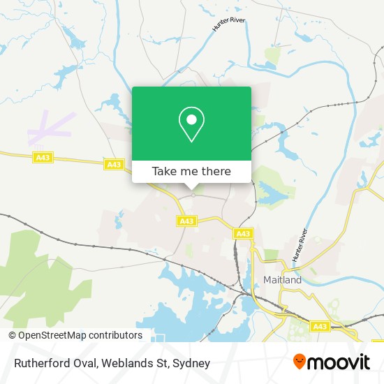 Rutherford Oval, Weblands St map