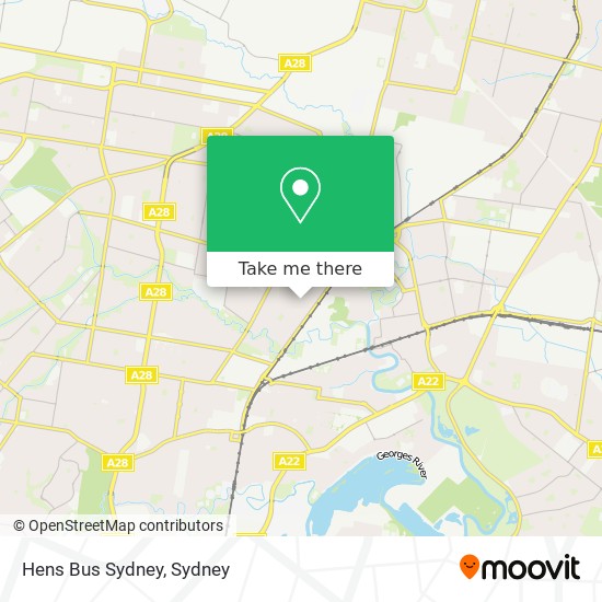 Hens Bus Sydney map