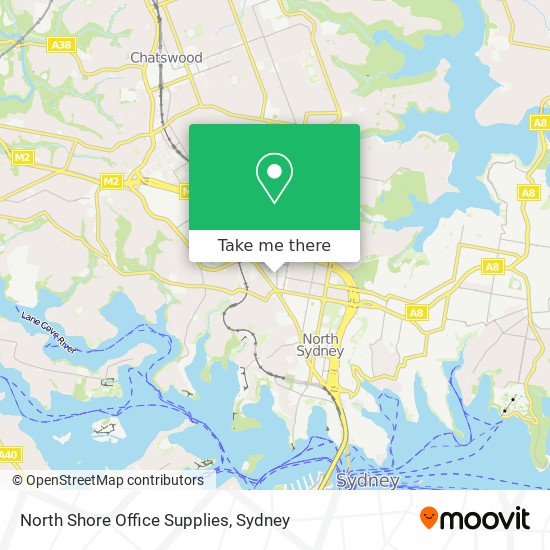 North Shore Office Supplies map