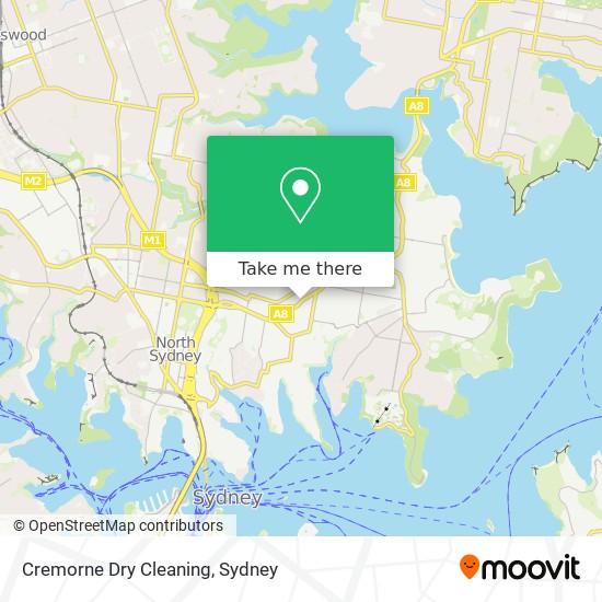 Cremorne Dry Cleaning map