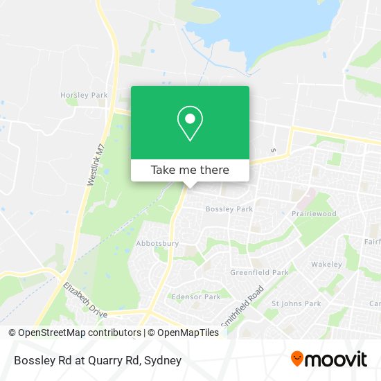 Bossley Rd at Quarry Rd map