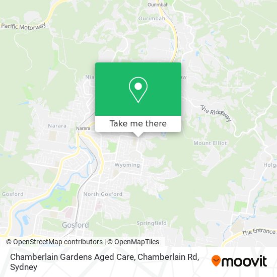 Chamberlain Gardens Aged Care, Chamberlain Rd map