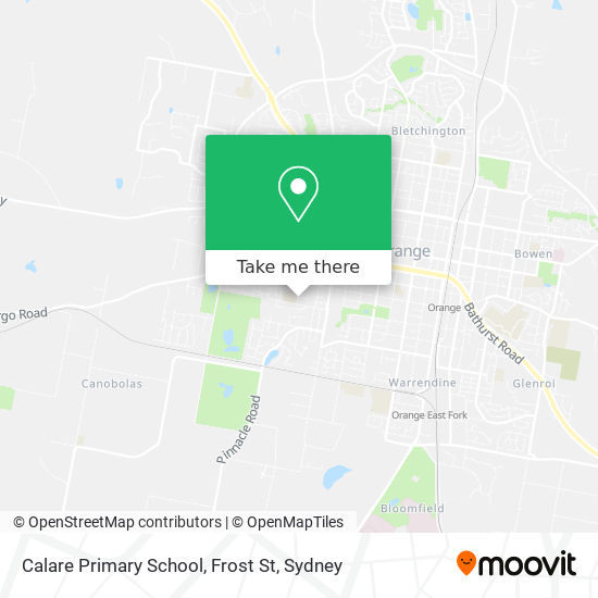 Mapa Calare Primary School, Frost St