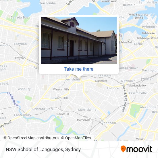 Mapa NSW School of Languages