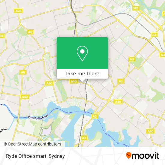 Mapa Ryde Office smart