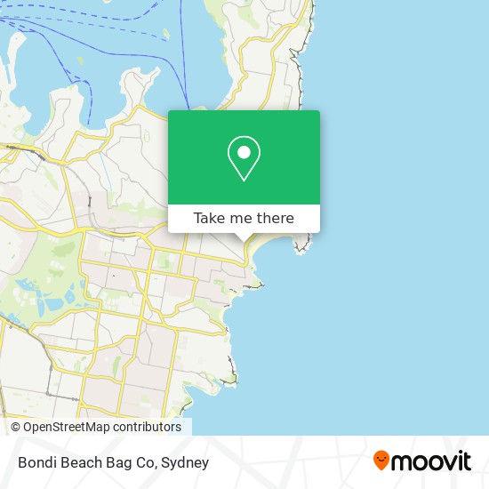 Mapa Bondi Beach Bag Co