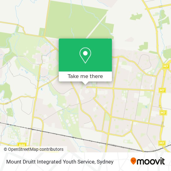 Mount Druitt Integrated Youth Service map