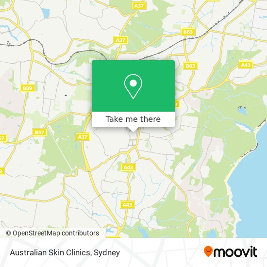 Australian Skin Clinics map