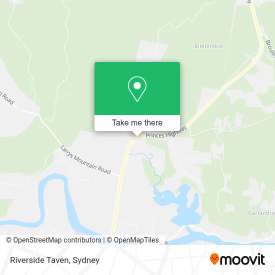 Riverside Taven map