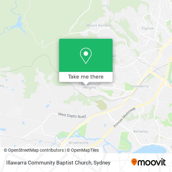 Illawarra Community Baptist Church map