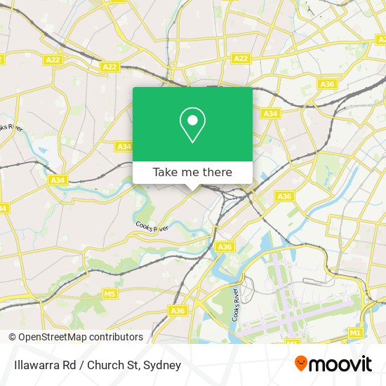 Illawarra Rd / Church St map