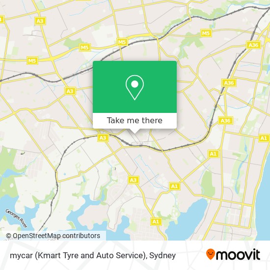 Mapa mycar (Kmart Tyre and Auto Service)