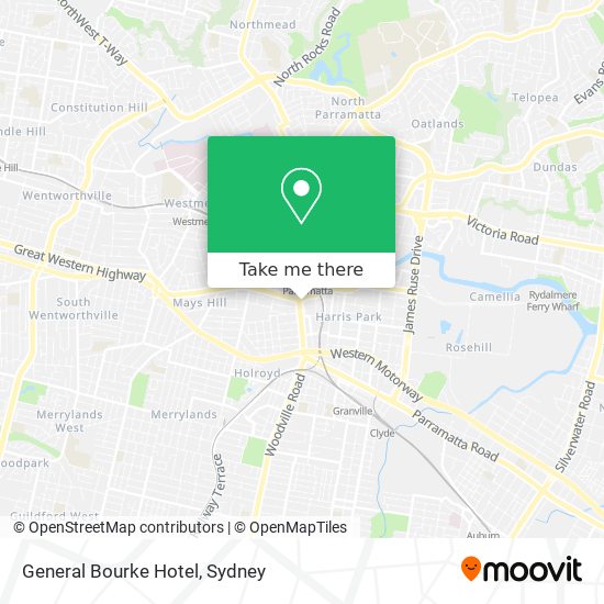 Mapa General Bourke Hotel