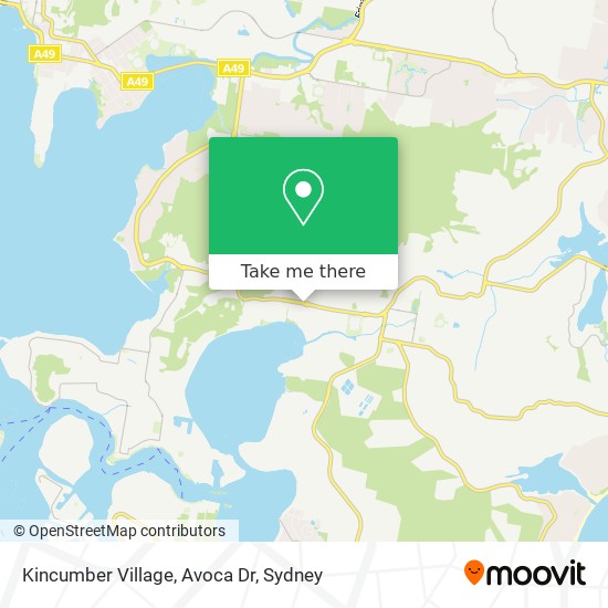 Kincumber Village, Avoca Dr map