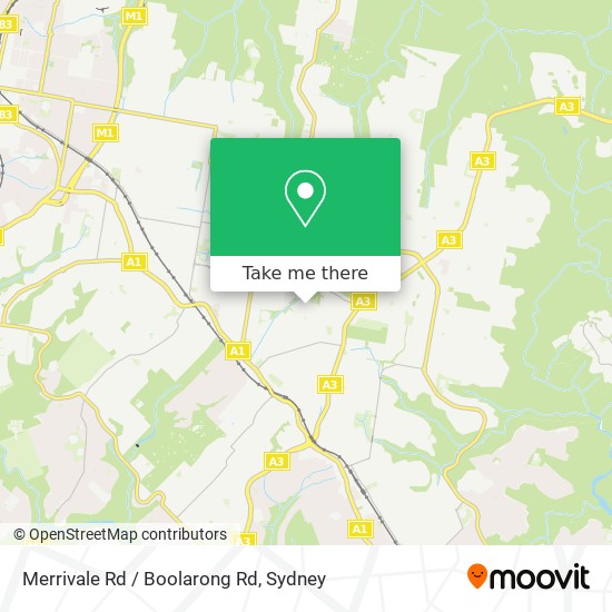 Merrivale Rd / Boolarong Rd map