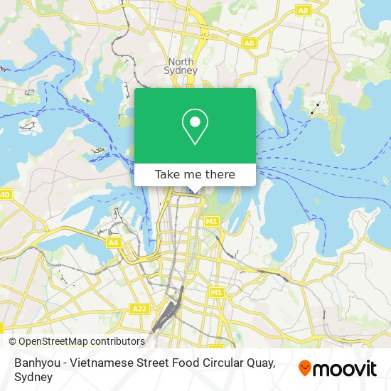 Banhyou - Vietnamese Street Food Circular Quay map