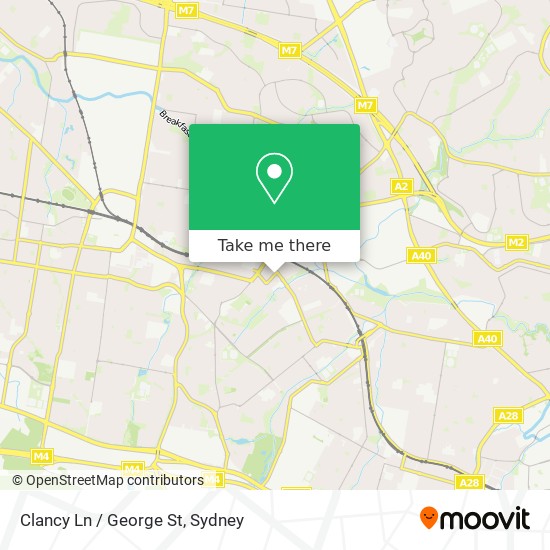 Clancy Ln / George St map