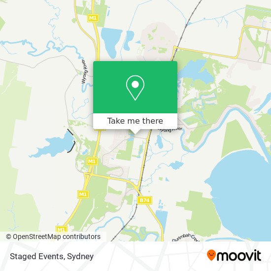 Staged Events map