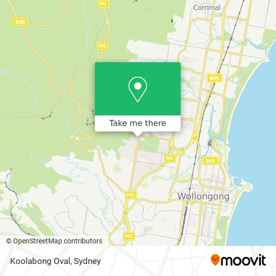 Koolabong Oval map