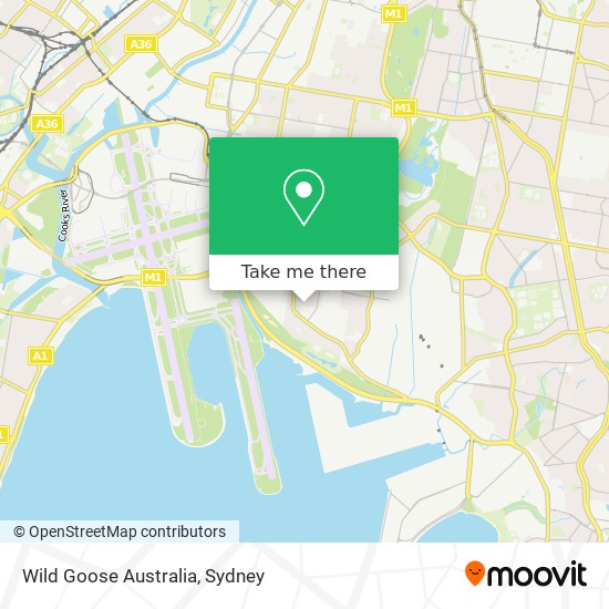 Wild Goose Australia map