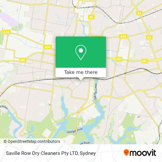 Saville Row Dry Cleaners Pty LTD map