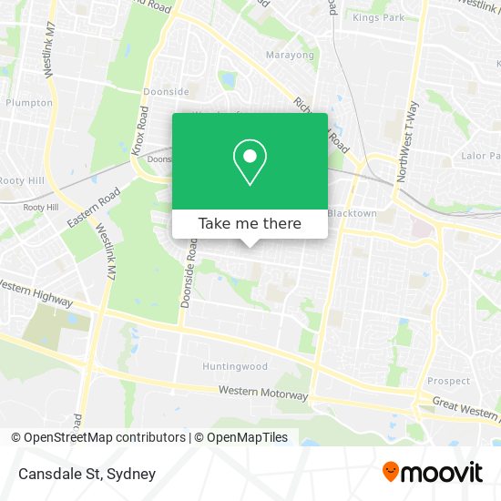 Mapa Cansdale St