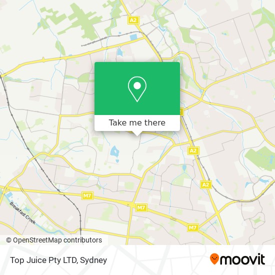 Top Juice Pty LTD map