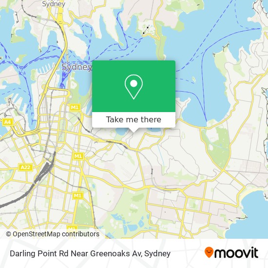 Darling Point Rd Near Greenoaks Av map