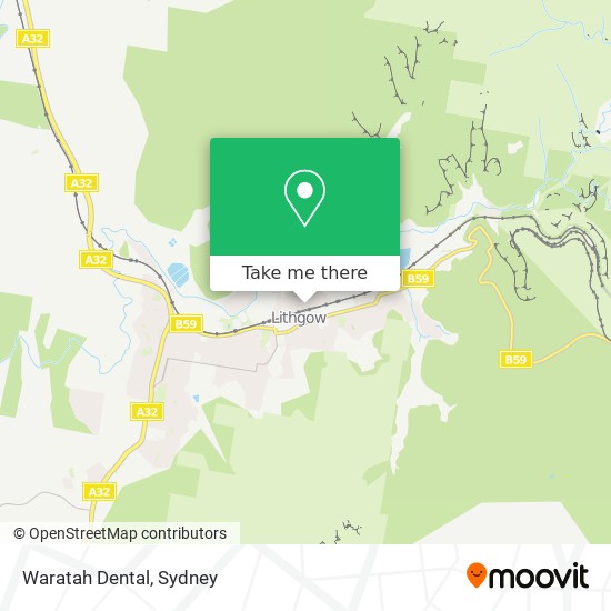 Mapa Waratah Dental